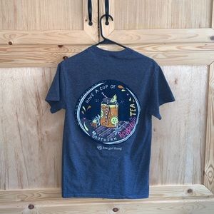 It’s a girl thing “have a cup of southern hospitali-tea” tee shirt size S